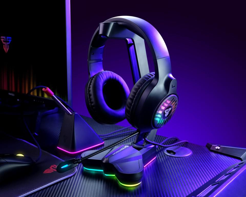 FANTECH MH87 BLACK BLITZ RGB HEADSET-HEADSET-Makotek Computers