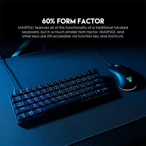 FANTECH MK857 MAXFIT61 61KEYS RGB (60% FORM FACTOR) KEYBOARD-KEYBOARD-Makotek Computers