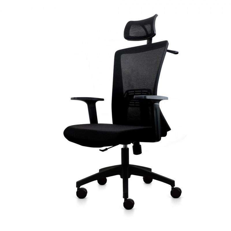 FANTECH OC-A258 OFFICE WITH HEADREST BLACK CHAIR – Makotek
