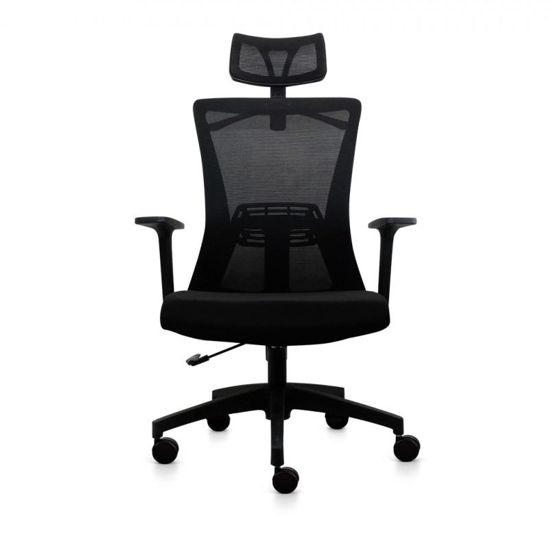 FANTECH OC-A258 OFFICE WITH HEADREST BLACK CHAIR-CHAIR-Makotek Computers