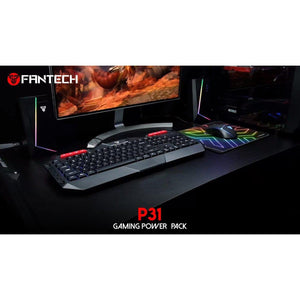 FANTECH P31 3IN1 COMBO RAINBOW KEYBOARD MOUSE MOUSEPAD-COMBO 3IN1-Makotek Computers