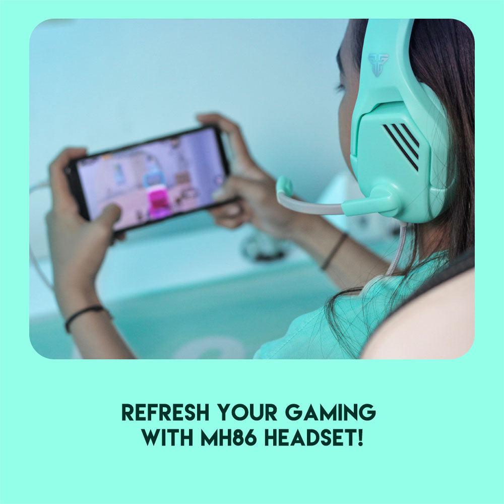 FANTECH VALOR MH86 NOISE CANCELLING MINT VALOR (3.5MM/USB) HEADSET-HEADSET-Makotek Computers