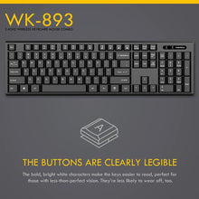 Load image into Gallery viewer, FANTECH WK893 2 IN 1 SET WIRELESS KEYBOARD AND MOUSE-KEYBOARD-Makotek Computers
