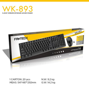 FANTECH WK893 2 IN 1 SET WIRELESS KEYBOARD AND MOUSE-KEYBOARD-Makotek Computers