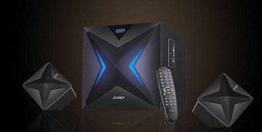 F&D F550X 56 WATT 2.1 CHANNEL WIRELESS BLUETOOTH MULTIMEDIA SPEAKER-SPEAKERS-Makotek Computers