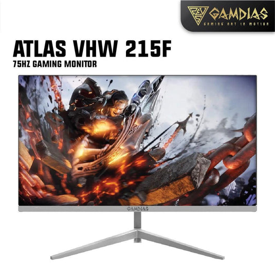 GAMDIAS ATLAS VHW 215F 21.5 WHITE COMPUTER MONITOR-MONITOR-Makotek Computers