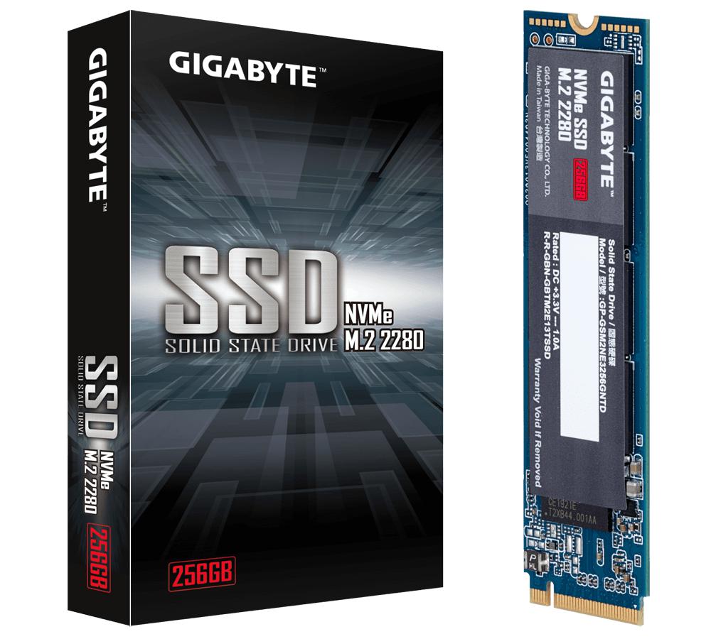 GIGABYTE M.2 256GB NVME SSD GP-GSM2NE3256GNTD SOLID STATE DRIVE-SOLID STATE DRIVE-Makotek Computers