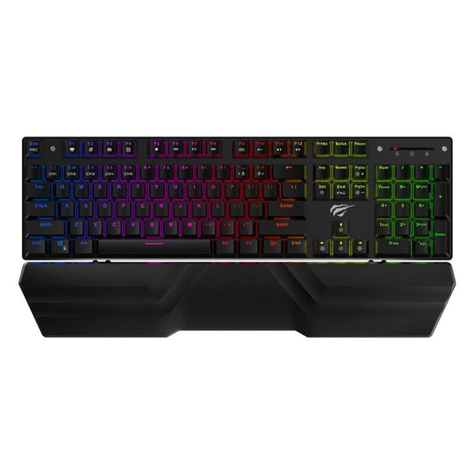 HAVIT GAMENOTE HV-KB432L RGB BACKLIT MECHANICAL GAMING KEYBOARD-Keyboard-Makotek Computers