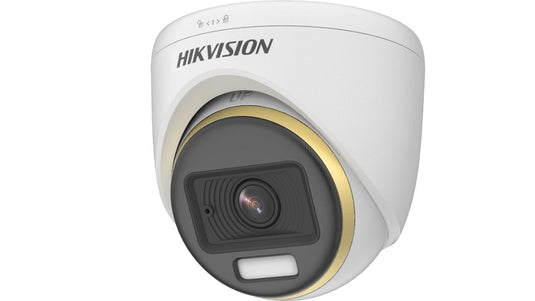 HIKVISION COLORVU DS-2CE70DF3T-PFS (2.8mm) 2MP 1080P AUDIO INDOOR TURRET TYPE CCTV CAMERA-CAMERA-Makotek Computers