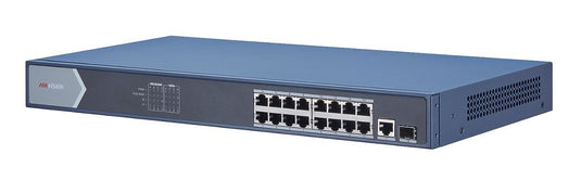 HIKVISION DS-3E0518P-E 18-PORT GBE UNMANAGED POE [16 X GBE POE RJ45 + 1 X GBE RJ45 UPLINK, 1 X GBE SFP, POE BUDGET 230W] SWITCH-SWITCH-Makotek Computers