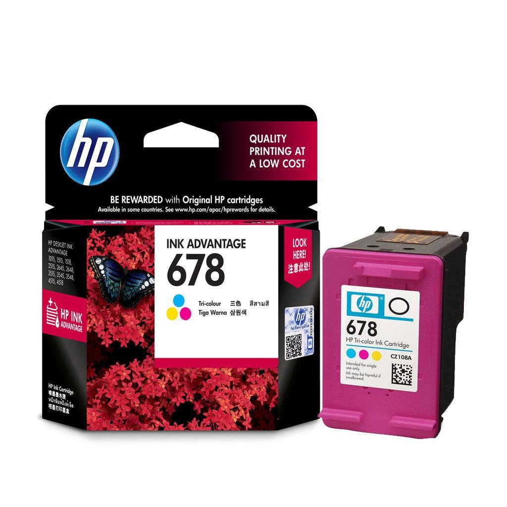 HP 678 TRI-COLOR CZ108AA ORIGINAL INK ADVANTAGE CARTRIDGE-INK-Makotek Computers