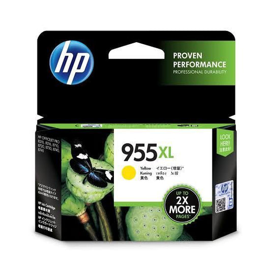 HP 955XL HIGH YIELD YELLOW ORIGINAL INK CARTRIDGE (L0S69AA)-INK-Makotek Computers