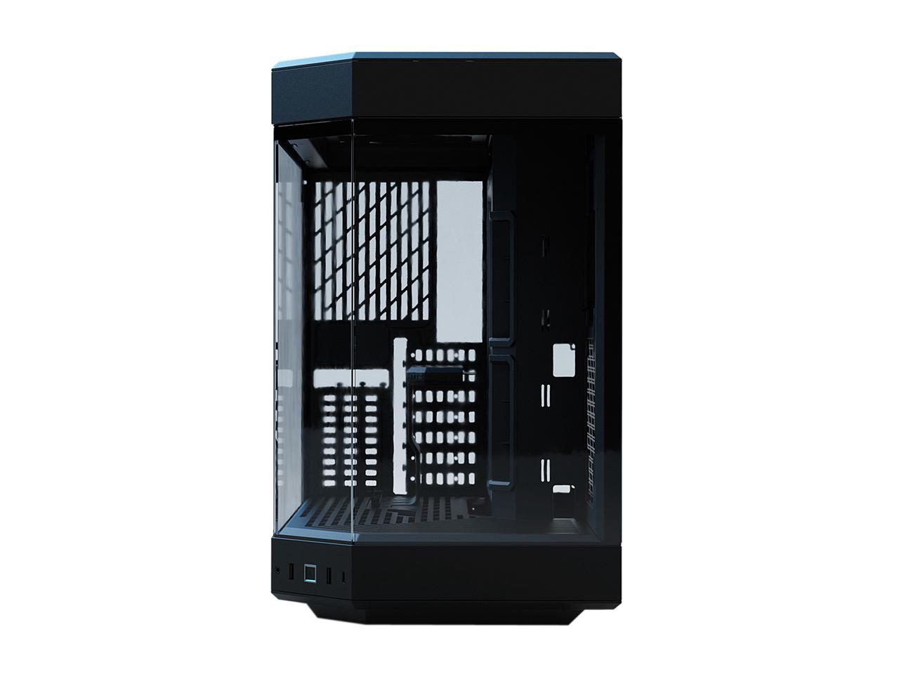 HYTE Y60 CS-HYTE-Y60-B BLACK / STEEL / TEMPERED GLASS ATX MID TOWER PC ...