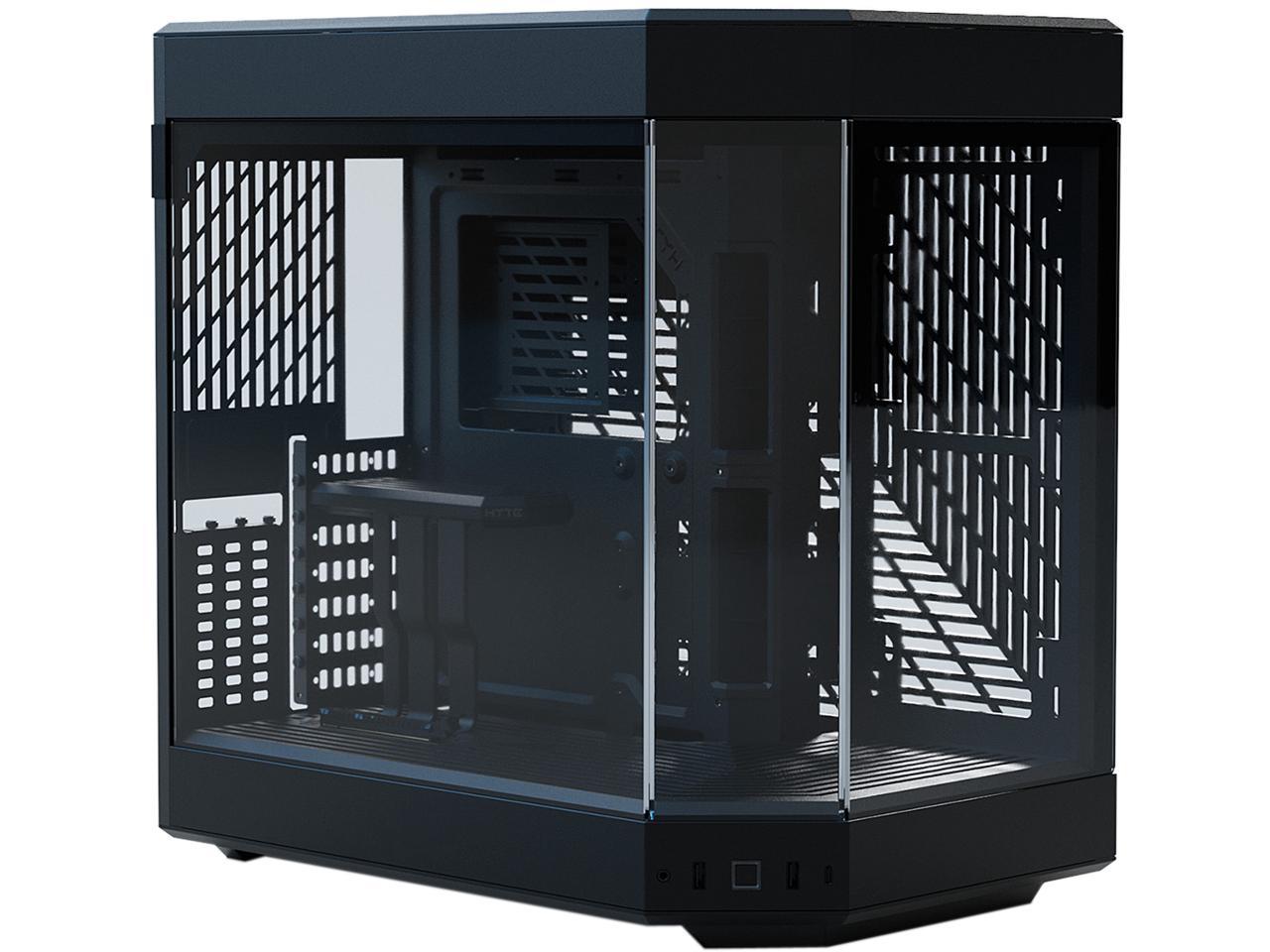 HYTE Y60 CS-HYTE-Y60-B BLACK / STEEL / TEMPERED GLASS ATX MID TOWER PC ...