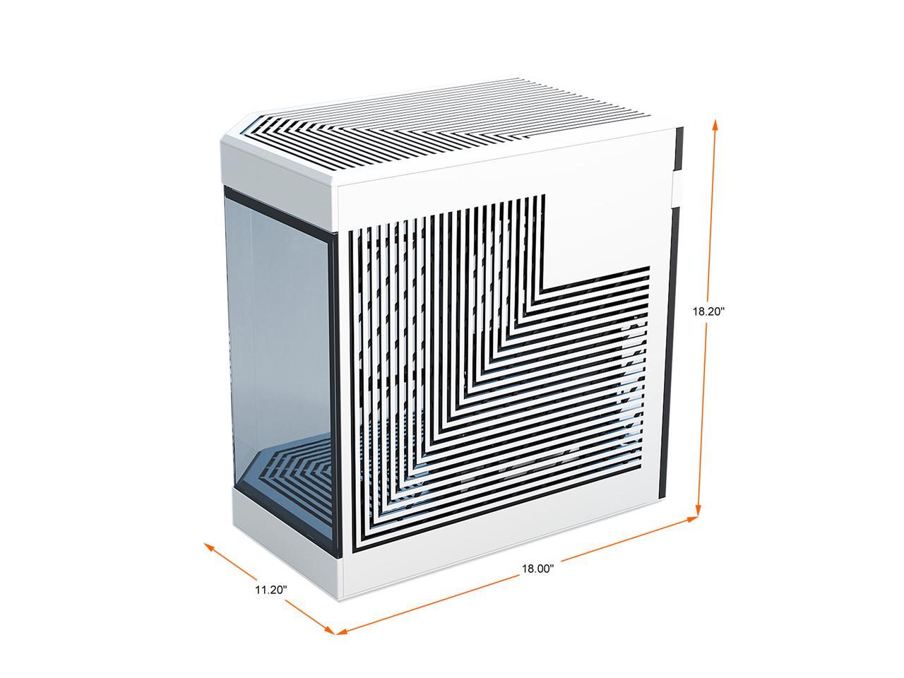 HYTE Y60 CS-HYTE-Y60-BW BLACK / WHITE ABS / STEEL / TEMPERED GLASS ATX MID TOWER PC CASE-PC CASE-Makotek Computers