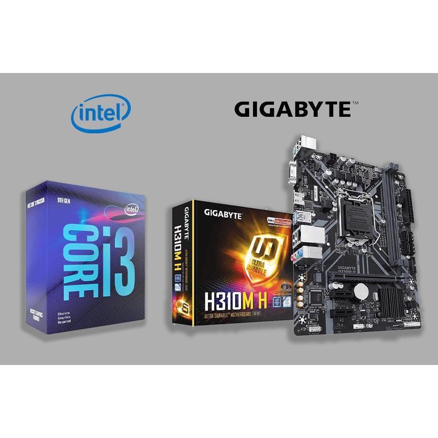 INTEL CORE I3 9100F + GIGABYTE H310M H 2.0-processor + motherboard-Makotek Computers