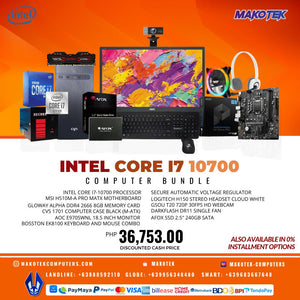 INTEL CORE I7 10700 PC BUNDLE PROMO PACKAGE-Makotek Computers