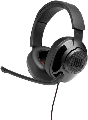 JBL QUANTUM 200 WIRED OVER EAR GAMING HEADSET WITH FLIP-UP MIC & MUTE (BLACK) HEADSET-HEADSET-Makotek Computers
