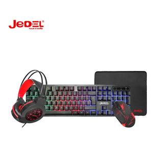 JEDEL CP-05 4IN1 MECH KB + MOUSE + HEADSET W/ LED + MOUSEPAD GAMING COMBO-COMBO-Makotek Computers