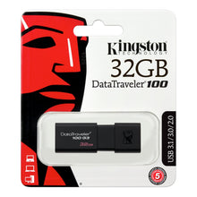 Load image into Gallery viewer, KINGSTON DATATRAVELER 32GB USB 3.0 FLASH DRIVE DT100G3/32G FLASH DRIVE-Flash Drive-Makotek Computers

