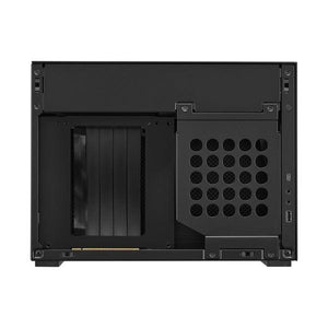 LIAN LI A4H2O ANODIZED BLACK MINI ITX CASE, ALUMINIUM MESH PANELS PC CASE-PC CASE-Makotek Computers