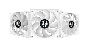LIAN LI ST120-3 (3PCS) (ST120-3W) WHITE COOLING FAN-FANS-Makotek Computers