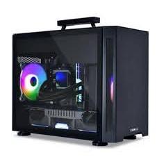 LIAN LI TU150 ALUMINIUM TEMPERED GLASS ITX CASE -BLACK COLOR -TU150WX PC CASE-PC CASE-Makotek Computers