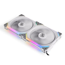 Load image into Gallery viewer, LIAN LI UNIFAN SL140 ARGB, 140MM, WHITE, 2 PACK + CONTROLLER, AUX FAN, UF-SL140-2W FAN-FANS-Makotek Computers
