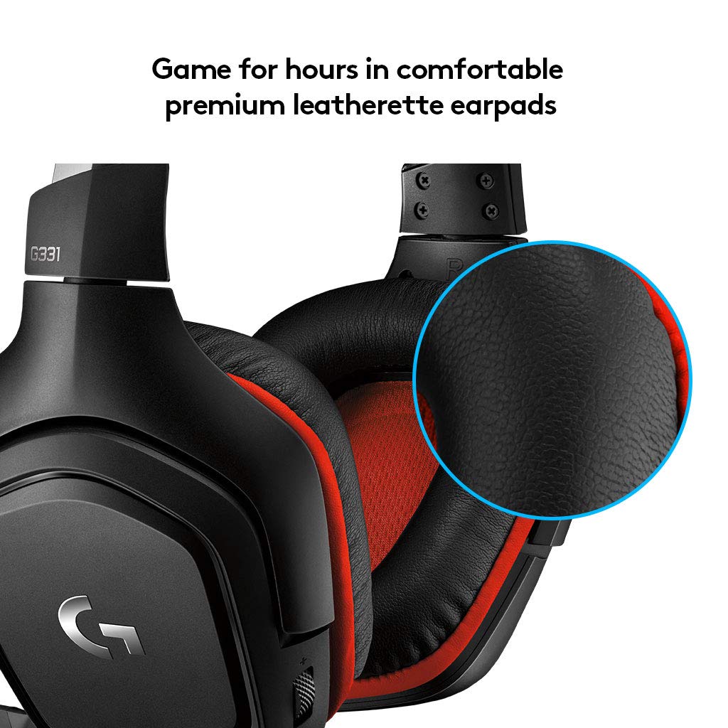 LOGITECH G331 STEREO GAMING HEADSET | 50MM DRIVERS | 6MM FLIP TO MUTE MIC | MULTI-PLATFORM COMPATIBILITY-HEADSET-Makotek Computers