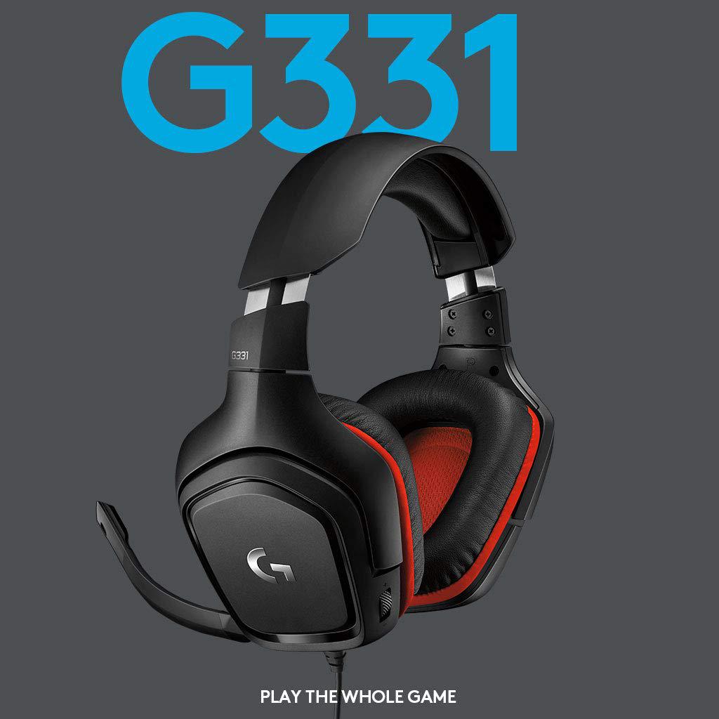 LOGITECH G331 STEREO GAMING HEADSET | 50MM DRIVERS | 6MM FLIP TO MUTE MIC | MULTI-PLATFORM COMPATIBILITY-HEADSET-Makotek Computers