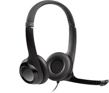Load image into Gallery viewer, LOGITECH H390 WIRED HEADSET, STEREO HEADPHONES WITH NOISE-CANCELLING MICROPHONE, USB, IN-LINE CONTROLS, PC/MAC/LAPTOP - BLACK-HEADSET-Makotek Computers
