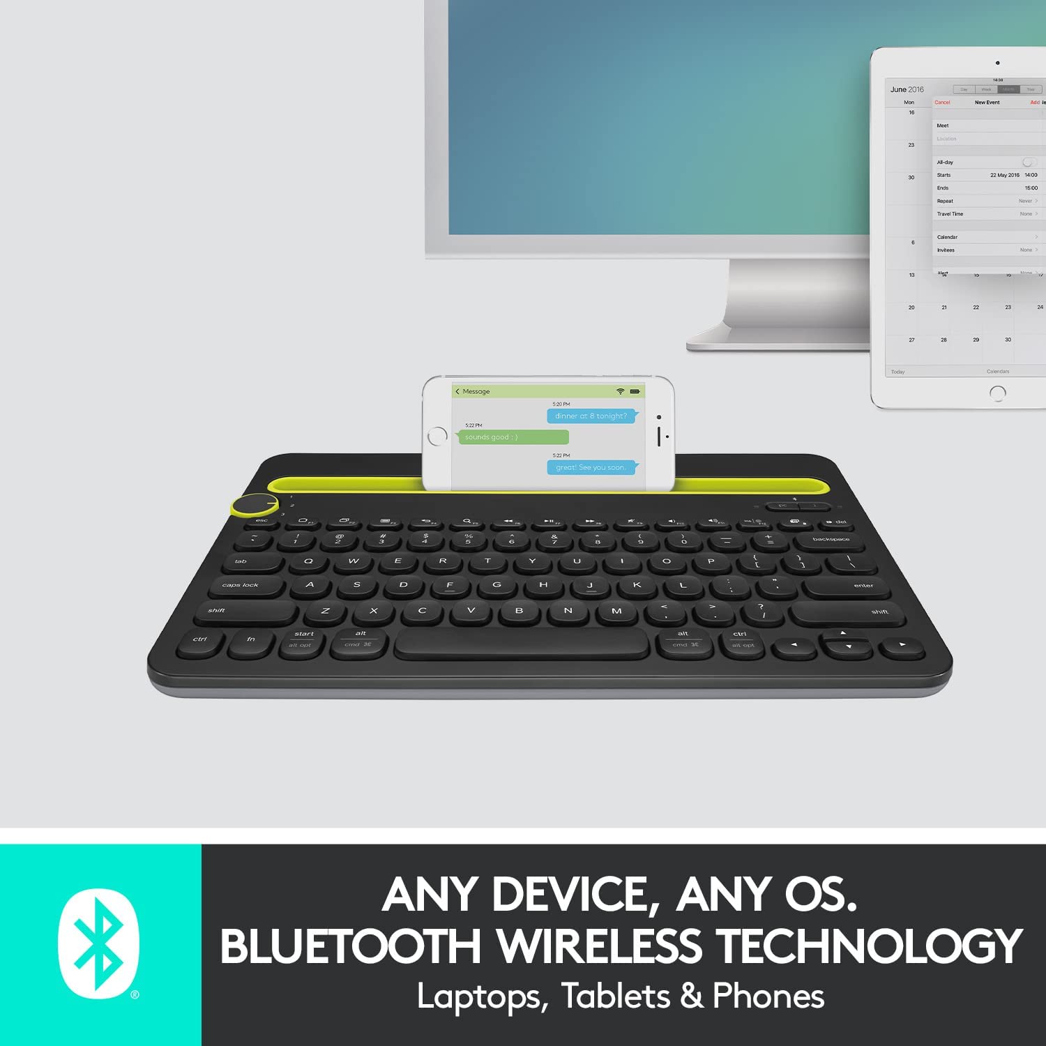 LOGITECH K480 BLUETOOTH MULTI-DEVICE KEYBOARD – Makotek Computer Sales Inc