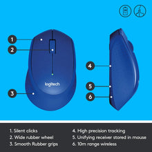Load image into Gallery viewer, LOGITECH M331 SILENT PLUS BLUE WIRELESS MOUSE-MOUSE-Makotek Computers
