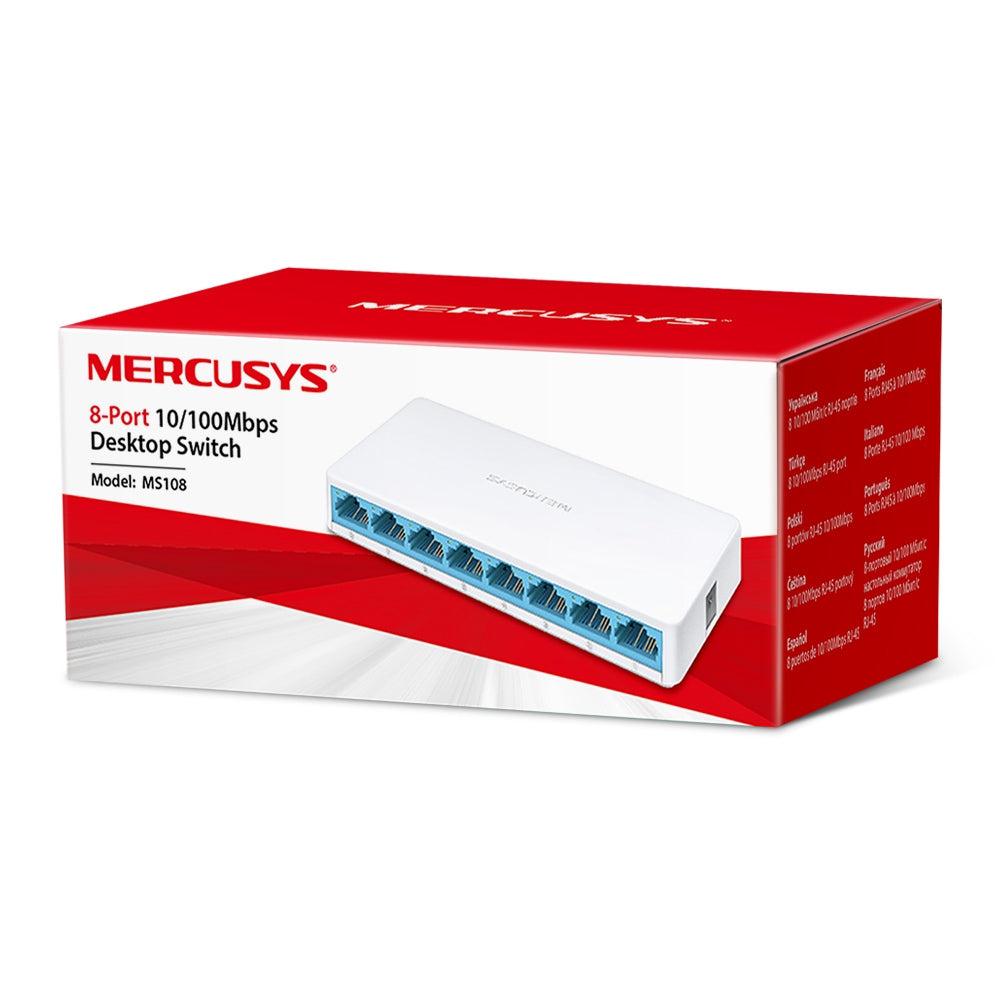 MERCUSYS MS108 8-PORT 10/100MBPS DESKTOP SWITCH NETWORK SWITCH HUB-SWITCH-Makotek Computers