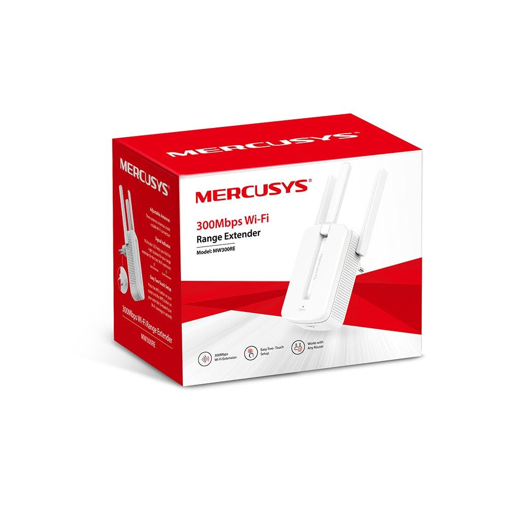 MERCUSYS MW300RE WIRELESS REPEATER WIFI BOOSTER | MIMO TECHNOLOGY | THREE EXTERNAL ANTENNAS | 300MBPS SPEED WI-FI RANGE EXTENDER-RANGE EXTENDER-Makotek Computers