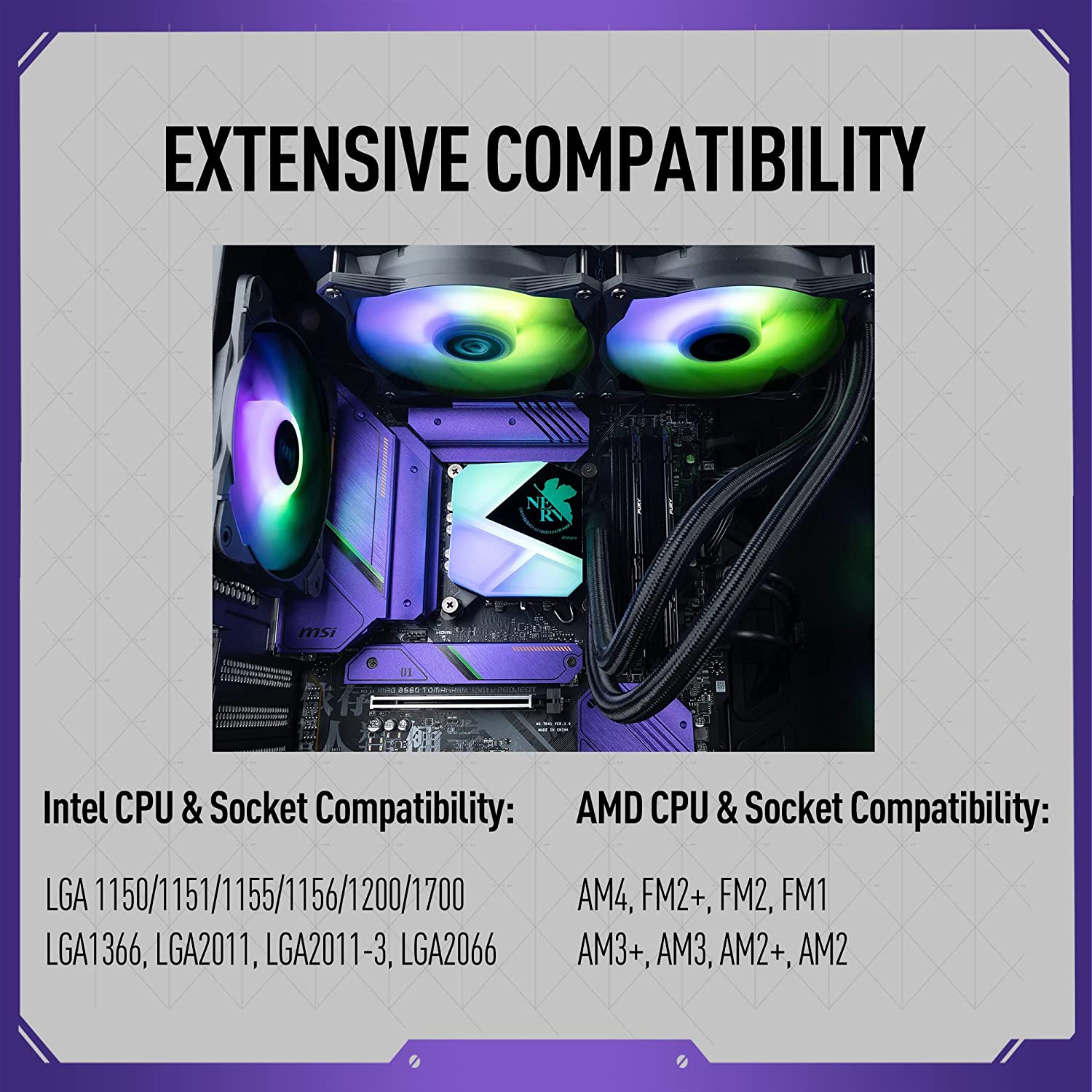 MSI MAG CORE LIQUID C240 EVA E-PROJECT AIO LIQUID COOLER – Makotek