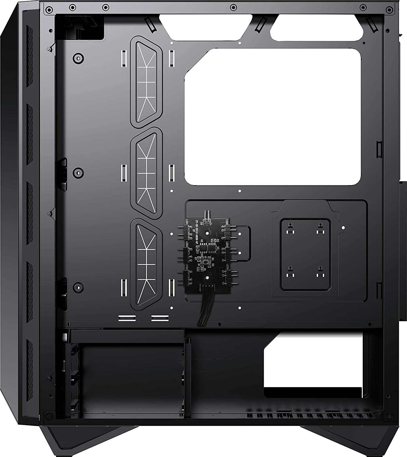 MSI MPG GUNGNIR 110R EVA E-PROJECT BLACK ABS PLASTIC / SPCC STEEL / TEMPERED GLASS ATX MID TOWER PC CASE-PC CASE-Makotek Computers