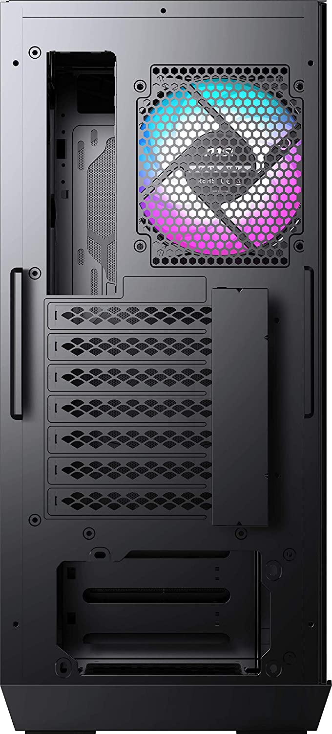 MSI MPG GUNGNIR 110R EVA E-PROJECT BLACK ABS PLASTIC / SPCC STEEL / TEMPERED GLASS ATX MID TOWER PC CASE-PC CASE-Makotek Computers