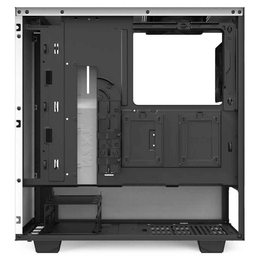 NZXT H510 WHITE/BLACK GAMING CASE-PC CASE-Makotek Computers