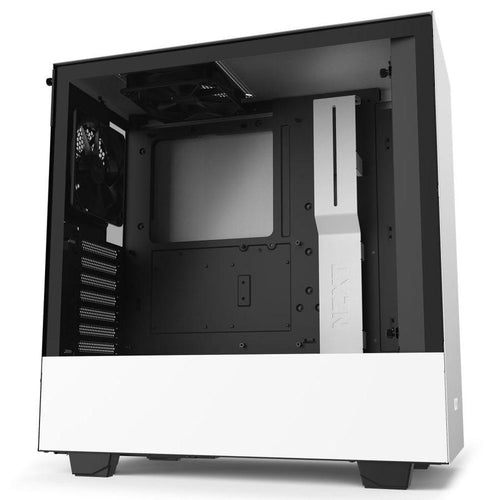 NZXT H510 WHITE/BLACK GAMING CASE-PC CASE-Makotek Computers