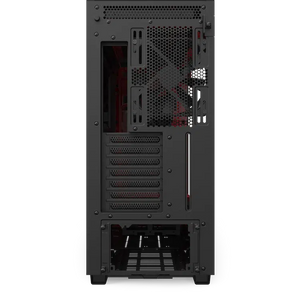 NZXT H710 CA-H710B-BR BLACK/RED MID TOWER TEMPERED GLASS CASE-PC CASE-Makotek Computers