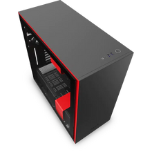 Load image into Gallery viewer, NZXT H710 CA-H710B-BR BLACK/RED MID TOWER TEMPERED GLASS CASE-PC CASE-Makotek Computers
