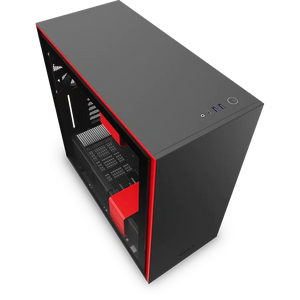NZXT H710 CA-H710B-BR BLACK/RED MID TOWER TEMPERED GLASS CASE-PC CASE-Makotek Computers