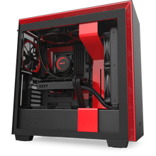 Load image into Gallery viewer, NZXT H710 CA-H710B-BR BLACK/RED MID TOWER TEMPERED GLASS CASE-PC CASE-Makotek Computers
