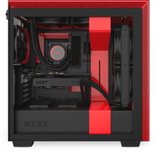 Load image into Gallery viewer, NZXT H710 CA-H710B-BR BLACK/RED MID TOWER TEMPERED GLASS CASE-PC CASE-Makotek Computers
