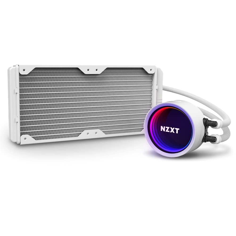 NZXT KRAKEN X53 240MM (RL-KRX53-RW) WHITE LIQUID COOLER-FANS-Makotek Computers