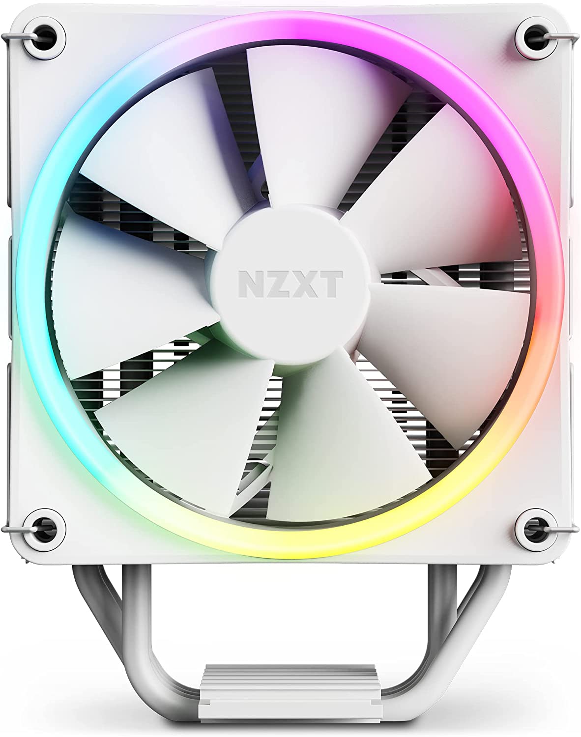 NZXT T120 WHITE RGB PROCESSOR AIR COOLER-CPU COOLER-Makotek Computers