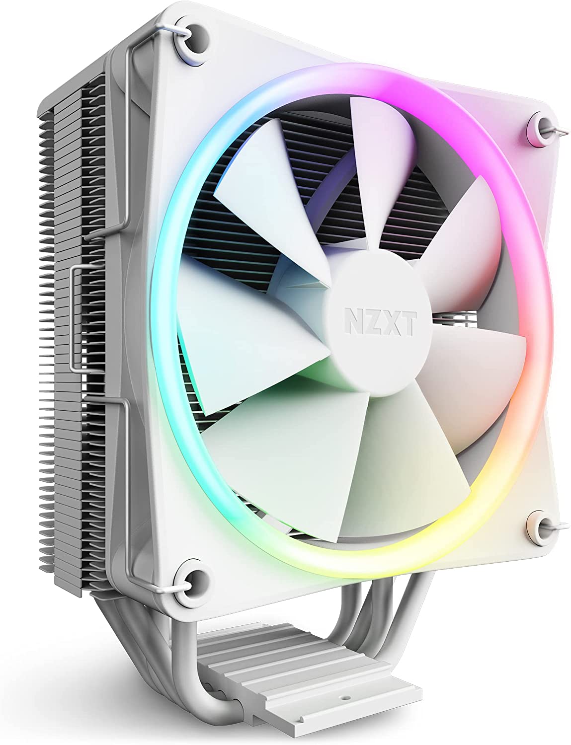 NZXT T120 WHITE RGB PROCESSOR AIR COOLER-CPU COOLER-Makotek Computers