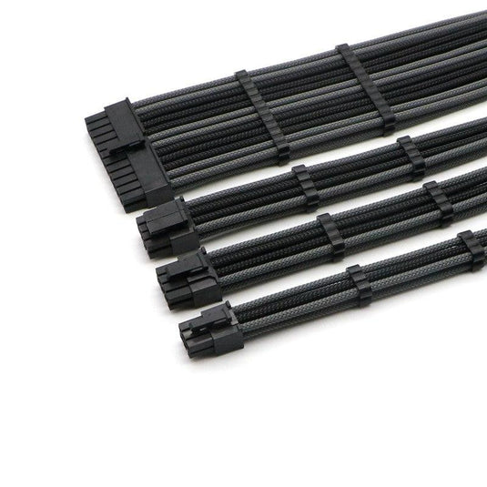 PC CABLE EXTENSION SLEEVES ORDINARY CARBON/BLACK-SLEEVES-Makotek Computers