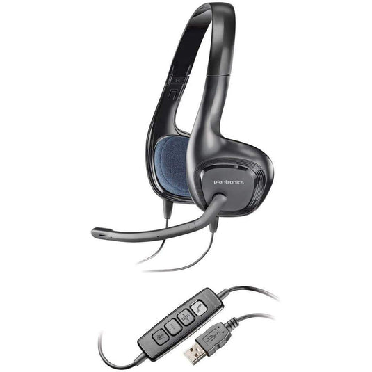 PLANTRONICS AUDIO-628 NOISE CANCELLING HEADSET-HEADSET-Makotek Computers